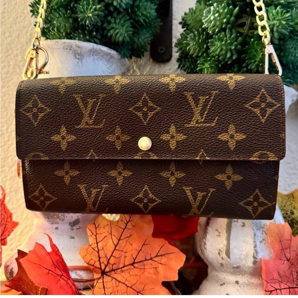 Louis Vuitton Monogram Portefeiulle Sarah Long Bifold Wallet/converted